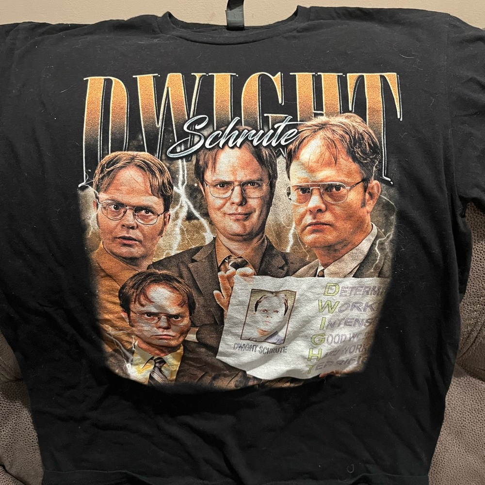 Dwight Schrute Black Graphic T-Shirt